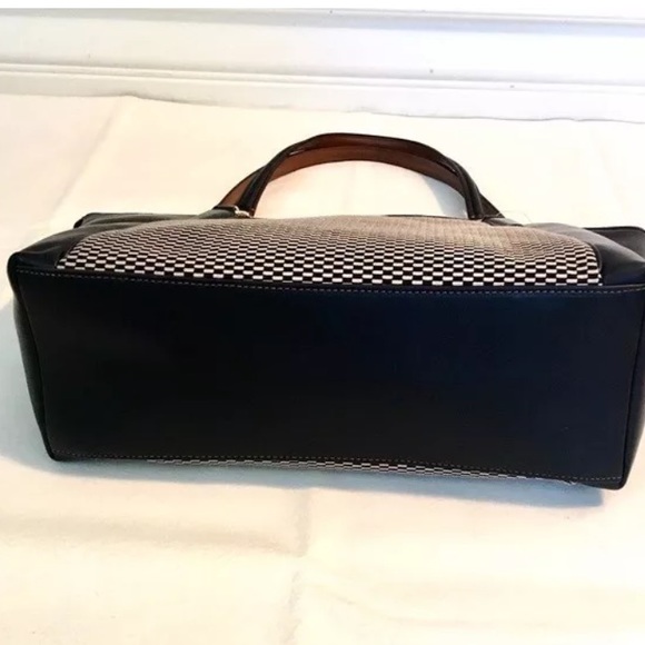 SOLD⛔️Authentic COACH leather/Jacquard Tote.💕 - Picture 5 of 6